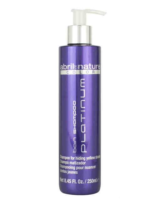 Шампунь для седых и обесцвеченных волос Abril et Nature Color Bain Shampoo Platinum 250мл