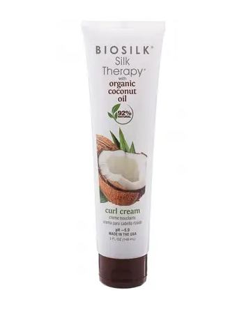 Крем для укладки волос с кокосом BioSilk Silk Therapy Organic Coconut Oil Curl Cream 148мл
