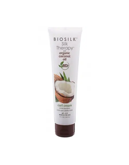 Крем для укладання волосся з кокосом BioSilk Silk Therapy Organic Coconut Oil Curl Cream 148мл