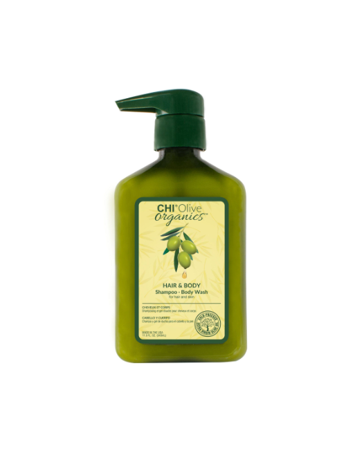 Живильний шампунь для сухого волосся CHI Olive Organics Hair and Body Shampoo Body Wash 340мл