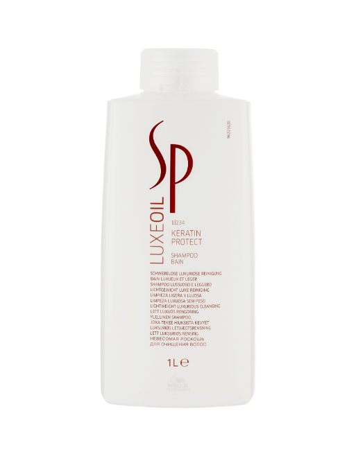 Шампунь для защиты кератина волос Wella SP Luxeoil Keratin Protect Shampoo 1000мл