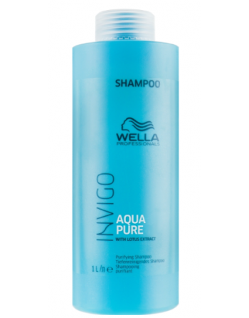 Шампунь для глубокого очищения волос и кожи головы Wella Professionals Invigo Balance Aqua Pure Purifying Shampoo 1000мл