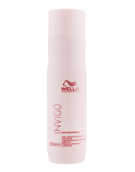 Шампунь-нейтралізатор жовтизни Wella Professionals Invigo Blonde Recharge Color Shampoo 250мл
