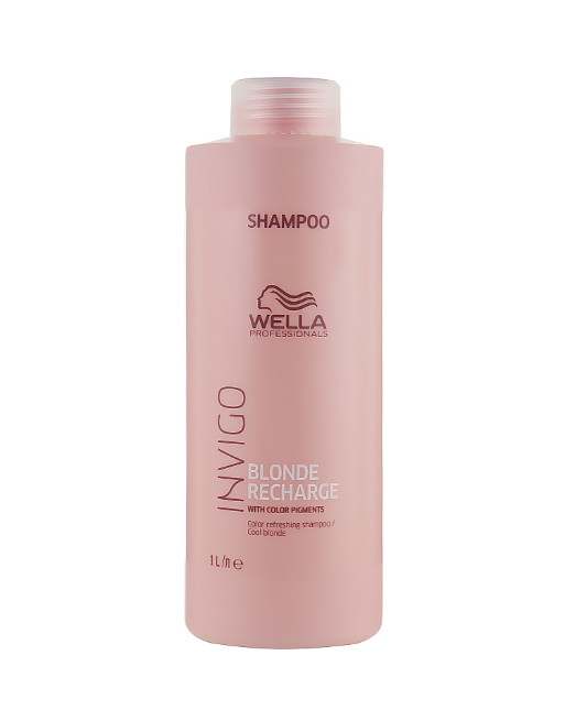 Шампунь-нейтрализатор желтизны Wella Professionals Invigo Blonde Recharge Color Shampoo 1000мл