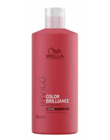 Шампунь для жестких окрашенных волос Wella Professionals Invigo Color Brilliance Color Protection Shampoo 500мл