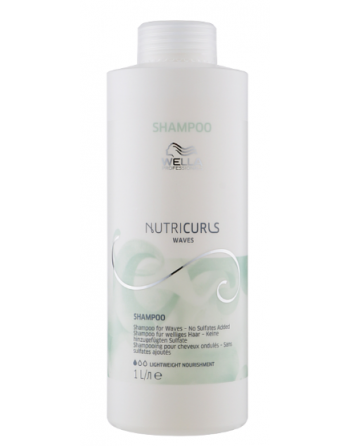 Бессульфатный шампунь для вьющихся волос Wella Professionals Nutricurls Waves Shampoo 1000мл