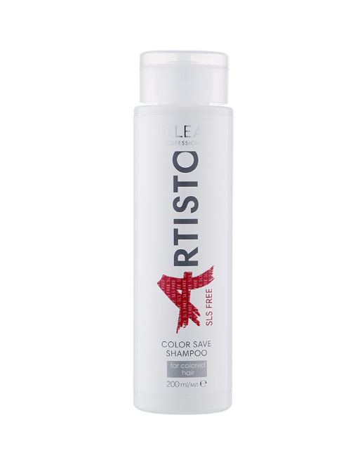 Безсульфатний шампунь для фарбованого волосся Elea Professional Artisto Color Save Shampoo SLS Free 200мл