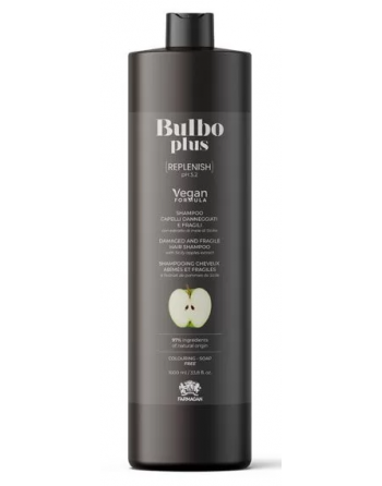 Шампунь для поврежденных и ломких волос Farmagan Bulbo Plus Replenish Shampoo 1000мл