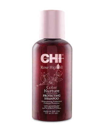 Шампунь для защиты цвета окрашенных волос с маслом шиповника CHI Rose Hip Oil Shampoo 59мл