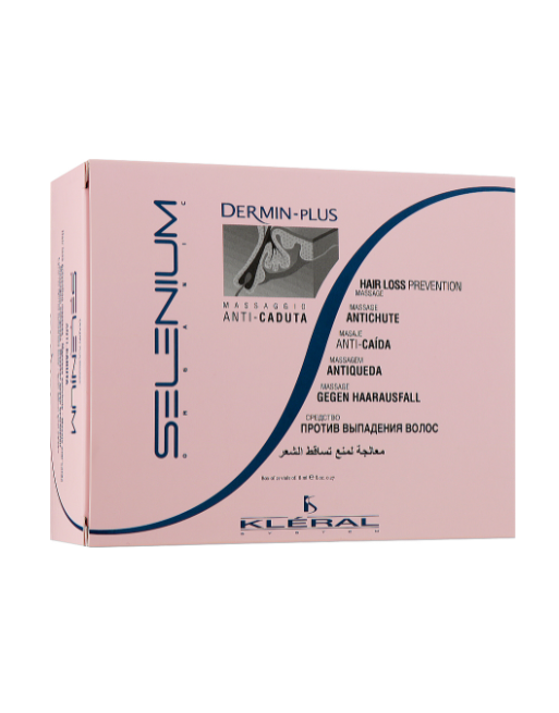 Ампулы против выпадения волос Kleral System Red Clay Anti-Dandruff Mask Dermin Plus 21x8ml