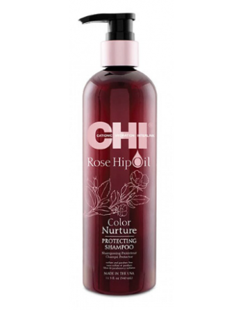 Шампунь для захисту кольору фарбованого волосся з олією шипшини CHI Rose Hip Oil Shampoo 340мл