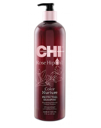 Шампунь для защиты цвета окрашенных волос с маслом шиповника CHI Rose Hip Oil Shampoo 739мл