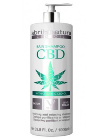 Шампунь-детокс Abril et Nature CBD Cannabis Oil Shampoo (с конопляным маслом) 1000мл